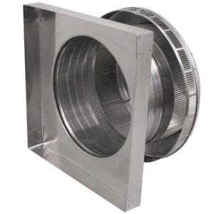 Roof Louver for Air Intake - Pop Vent with Curb Mount Flange PV-12-C4-CMF-inside louvers